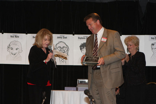Dan Smith receiving Publicist of the Year Award, 2007