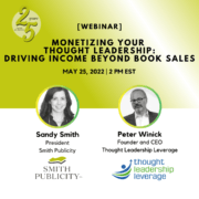 Book Marketing & Author thought leadership webinar series scheduled on May 25th 2022