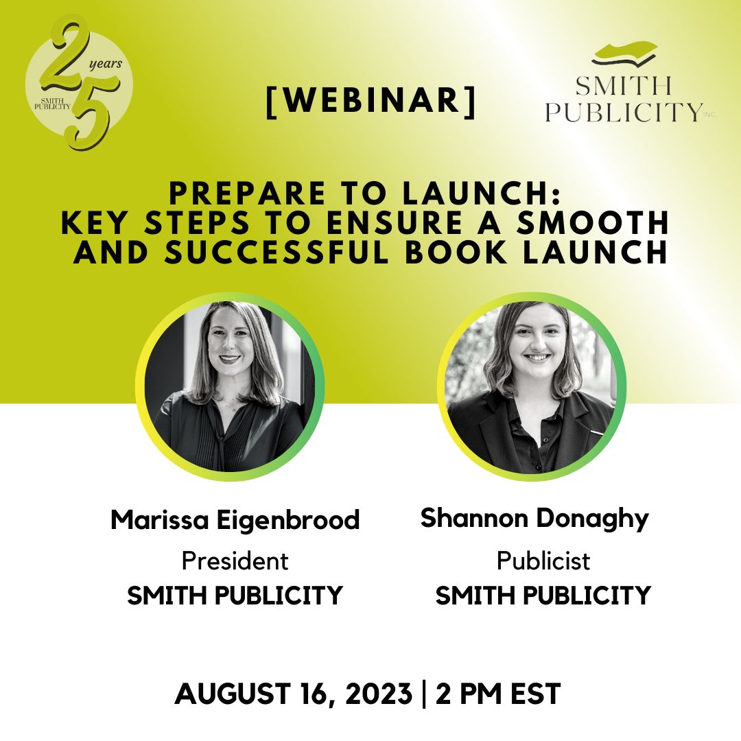 Book marketing webinar, Prepare to Launch: Key Steps to Ensure a Smooth & Successful Book Launch.