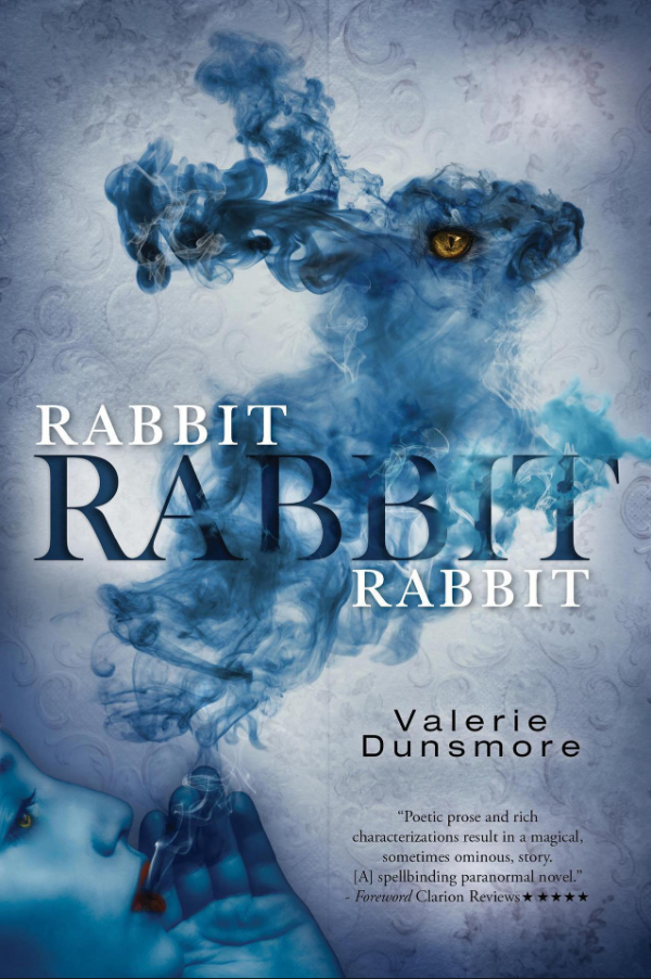 Published author Valerie Dunsmore worked with book cover designer for her book "Rabbit, Rabbit, Rabbit".